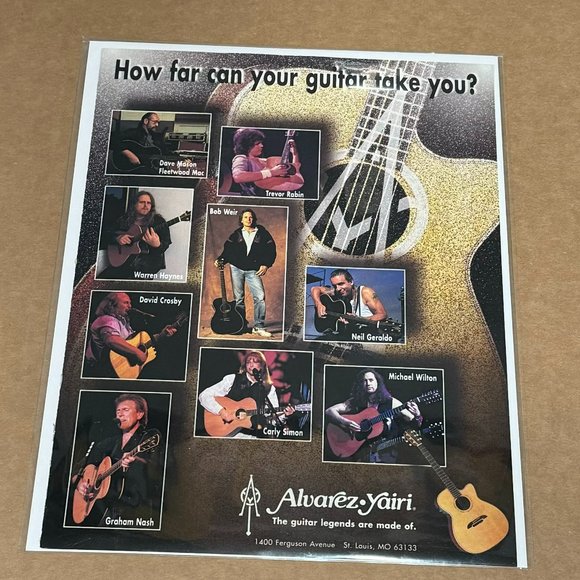 Alvarez-Yairi Other - ALVAREZ-YAIRI GUITARS - CROSBY / NASH / SIMON / WEIR / RABIN - 1996 Print Ad